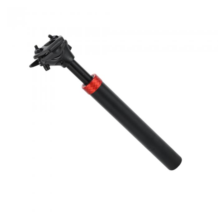 HEROFFIX 1個のほとんどのマウンテンバイク用バイクシートポストサスペンションショックアブソーバーバイクサドルポストシートチューブ31.6x300mmブラックレッドアルミニ ウム合金