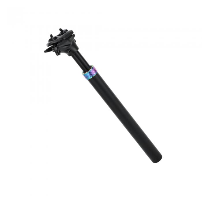 HEROFFIX 1個のほとんどのマウンテンバイク用バイクシートポストサスペンションショックアブソーバーバイクサドルポストシートチューブ27.2x350mmブラックアソートカラーアルミニに対応ウム合金