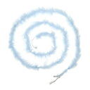 PATIKIL 6.6 フィート フェザーボア 2.2 ヤード 1 個 フェザー DIY クラフト 裁縫トリム ホームウェディングホリデーホームデコレーショングラデュエーションパーティークリスマス ライトブルー