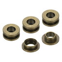 PATIKIL 8mm(1/3インチ) 真鍮製ホールアイレット 4個 フラット自己裏打ちグロメットとワッシャー 靴 衣類 クラフト バッグ レザークラフト用 ブロンズ
