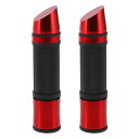 Motoforti 7/8インチ 22mm 15/16インチ 24mm ユニバーサル モーターサイクル ハンドグリップ カバー ラバー アルミ合金 ハンドルバー...
