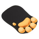 PATIKIL リストレスト付きジェルマウスパッド エルゴノミックマウスパッド キャットポー 心地よい低反発素材 ノンスリップベース ソフト コンピュータ ノー...