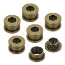 PATIKIL 5mm(1/5インチ) ソリッド真鍮ホールアイレット 6個 フラット自己裏打ちグロメットとワッシャー 靴 衣類 クラフト バッグ レザークラフト用 ブロンズ