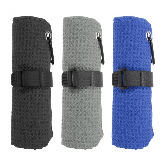 PATIKIL 20 x 16インチ マイクロファイバーゴルフタオル 3パック 三つ折りゴルフタオル ワッフルパター..