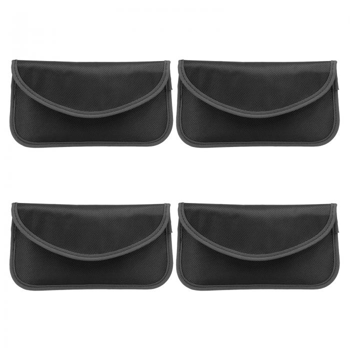 PATIKIL ファラデーバッグ 4個 165 mm 信号遮断キーポーチ 盗難防止 車保護 携帯電話 RFID GPS シール..