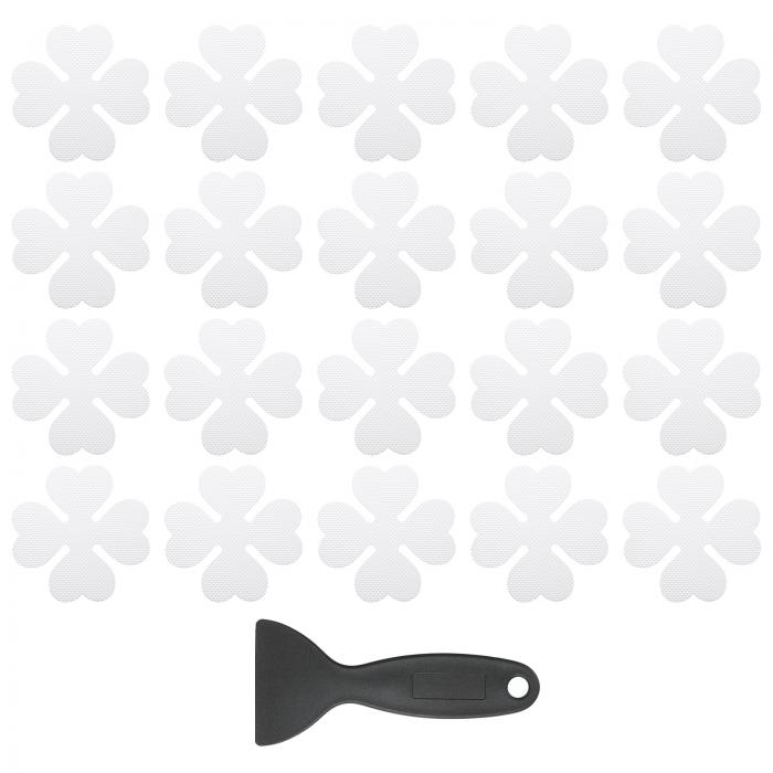 PATIKIL 20個の滑り止めバスタブステッカー スクレイパー付きの防滑シャワーステッカー バスルームシャ..