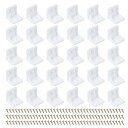 PATIKIL プラスチック製コーナーブ ラケット1.06x1.06x1.07