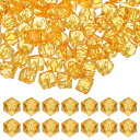 PATIKIL 8mmアクリルキューブファセットビーズ 300個 スクエアダイヤモンドビーズ 宝石メイキングブレスレットネックレスイヤリング風鈴クラフト用 ルー...
