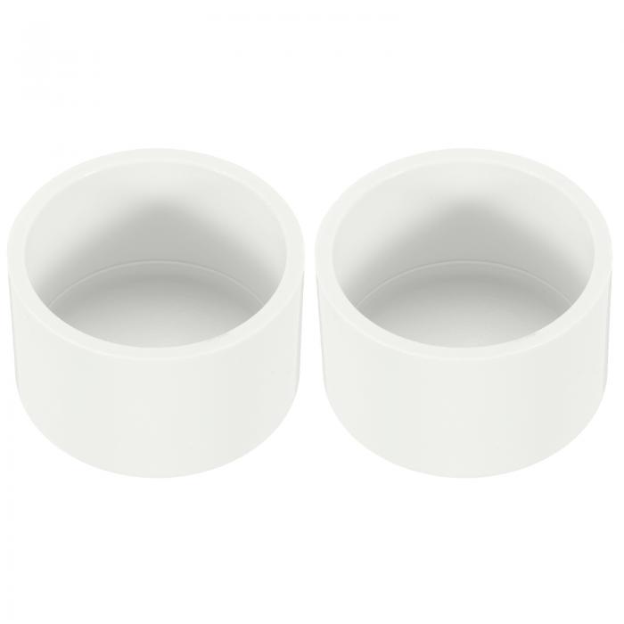 PATIKIL 1/9/16" PVCパイプエンドキャップフィッティング 2パック家具グレードパイププラグアダプター..