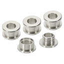 PATIKIL 5mm(1/5インチ) 真鍮製ホールアイレット 4個 フラット自己裏打ちグロメットとワッシャー 靴 衣類 クラフト バッグ レザークラフト用 模造シルバー