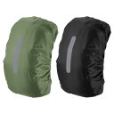 PATIKIL 65-75L 防水バックパック レインカバー 2個セット 滑り止めバックパックカバー 垂直反射ストラップ付き ハイキング キャンプ 狩猟用 XL...