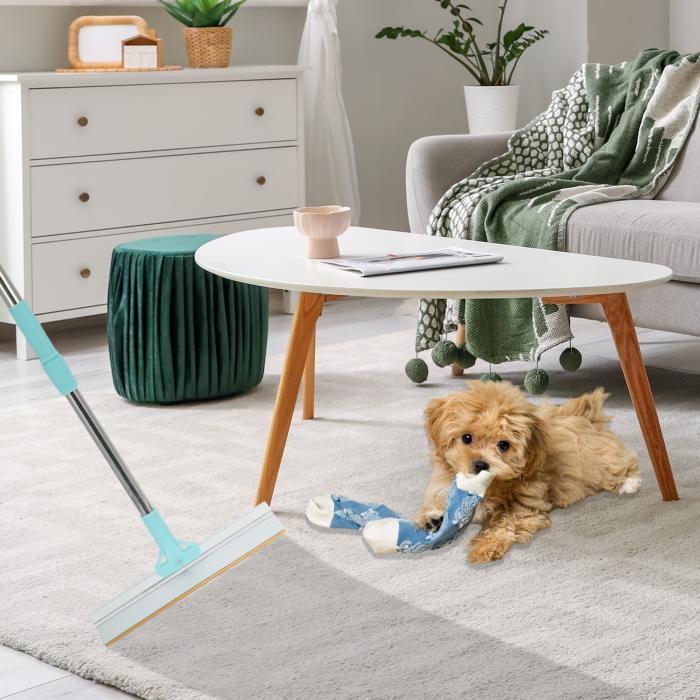 GLIDESMOOTH ペットの毛取りツール 幅広い刃を備えた調整可能な犬の毛取り具 カーペット用レーキ 深い..