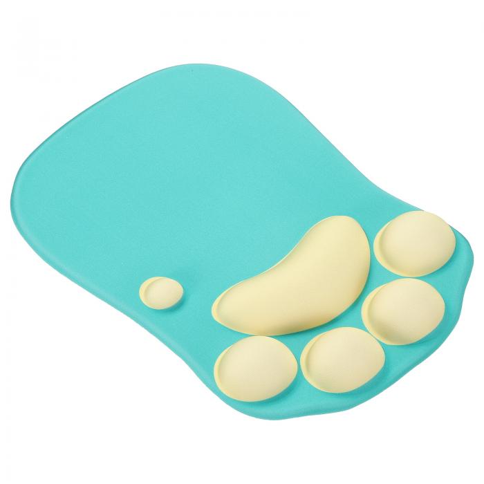 PATIKIL リストレスト付きジェルマウスパッド エルゴノミックマウスパッド キャットポー 心地よい低反発素材 ノンスリップベース ソフト コンピュータ ノー...