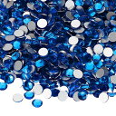PATIKIL 1600個 SS20 ラウンド フラットバック 水晶 4.6-4.8mm ガラス ラインストーン 宝石 ダイヤモンド DIY 工芸品 衣類 靴 ネイルアート デコレーション用 ブルー