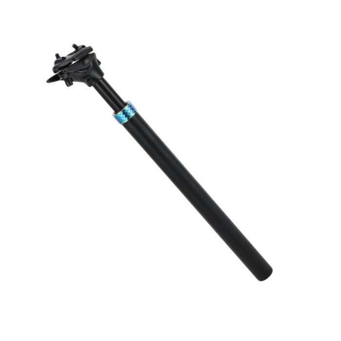 HEROFFIX 1個のほとんどのマウンテンバイク用バイクシートポストサスペンションショックアブソーバーバイクサドルポストシートチューブ27.2x400mmブラックアソートカラーアルミニウム合金