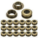 PATIKIL 8mm(1/3インチ) 真鍮製ホールアイレット 20個 アーク表面自己裏打ちグロメット 靴 衣類 クラフト バッグ レザークラフト用 ブロンズ