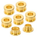 PATIKIL 5mm(1/5インチ) 真鍮製ホールアイレット 6個 フラット自己裏打ちグロメットとワッシャー 靴 衣類 クラフト バッグ レザークラフト用 模造金