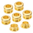 PATIKIL 7mm(2/7インチ) 真鍮製ホールアイレット 6個 アーク表面自己裏打ちグロメット 靴 衣類 クラフト バッグ レザークラフト用 ワッシャー付き 模造金装飾
