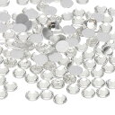 PATIKIL 400個 SS30 ラウンド フラットバック 水晶 6.3-6.5mm ガラス ラインストーン 宝石 ダイヤモンド DIY 工芸品 衣類 靴 ネイルアート デコレーション用 クリア