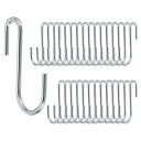 PATIKIL 2.5インチ Sフック 30パックフメタルシェルフフックS字フック キッチン ベッドルーム 事務所 シルバートーン用吊り下げシンクグリッドフック...