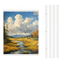 PATIKIL 2セット磁気ポスターハンガーフレーム20 インチ木製マグネット写真ハンガーフレーム幅広い吊りキット写真 絵画 アートワーク 地図 ホワイト