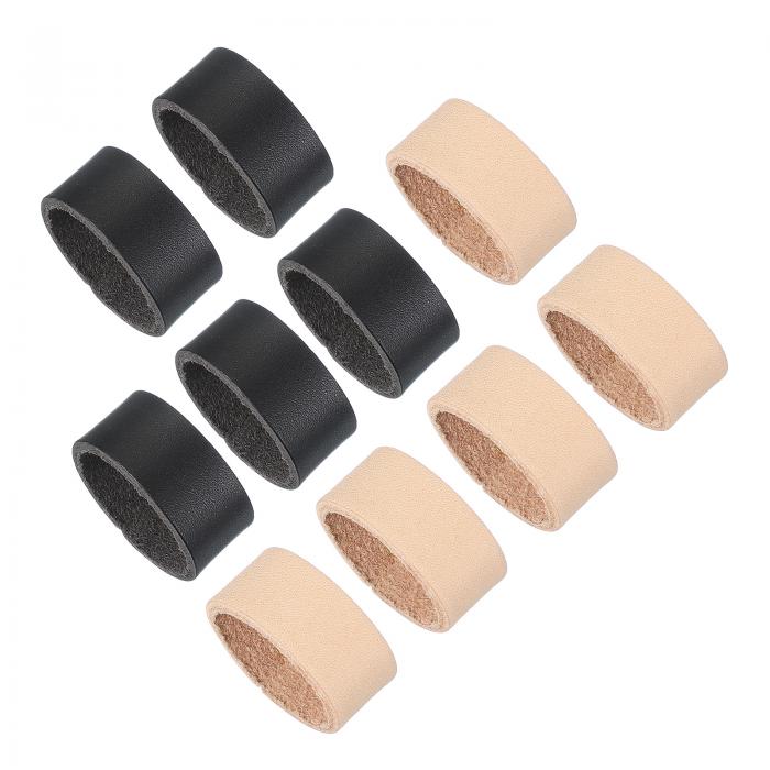 PATIKIL レザーループキーパー 10個 レザーループベルトキーパーループリテーナー ストラップ 1.1