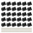PATIKIL プラスチックコーナーブ ラケット0.75x0.75x1.3