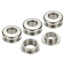 PATIKIL 8mm(1/3インチ) 真鍮製ホールアイレット 4個 アーク表面自己裏打ちグロメット シューズ 衣類 クラフト バッグ レザークラフト用ワッシャー シルバートーン