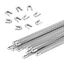 PATIKIL 10個13.7"304ステンレススチールメタル螺旋コルセットボニング 5mmボニングチップ10個付き コルセット 縫製 衣装作り フープスカート 襟作りに適しています(5mm幅)