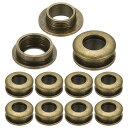 PATIKIL 8mm(1/3インチ) 真鍮製ホールアイレット 10個 アーク表面自己裏打ちグロメット 靴 衣類 クラフト バッグ レザークラフト用 ブロンズ