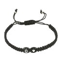 PATIKIL イニシャルブレスレット アルファベットレターOハートブレイデッド黒ロープブレスレット 女性向けカップル用調整可能なパーソナライズギフトフレンドシ...