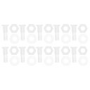 RATCHROLL 1セットプラスチックホースバーブフィッティング9/32"ホースIDバーブM10メススレッドスルーバルクヘッドフィッティングクリアPP