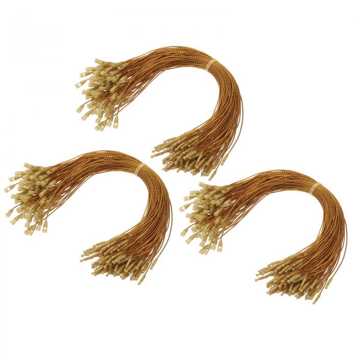 PATIKIL クリスマスオーナメントフック 300個 LEDストリング ライト吊り下げケーブル ホリデーデコレーション ギフトタグハンガー スナップロック付き バレンタイン ハロウィン用 金色