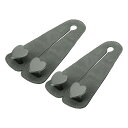 HEROFFIX 財布やバッグ用2個セット モバイルフォンホルダー車のシートヘッドレストフック 頑丈な車のシートバックオーガナイザーフック グレーのフェイクレザ...