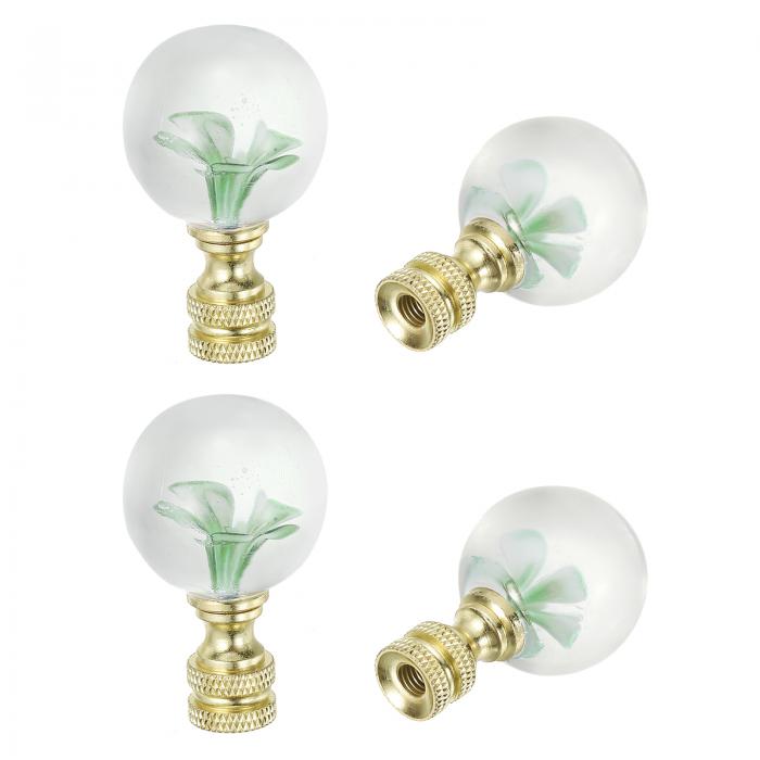 PATIKIL ランプシェードハープトップ用の1/4-27ランプフィニアルキャップ 4個のキャップナットスクリュ..