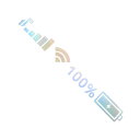 TUCKBOLD 反射バンパーデカール レー ザー長方形 5G WIFI シグナル パターン 反射カーステッカー パーソナライズドデコレーション