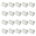 PATIKIL 2-1/2" PVCパイプ継手カップリングアダプター 20個セット ストレートパイプスリップソケットコネクター ホーム産業用散水器ドリップ灌漑システムパイプ延長用 ホワイト
