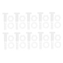 RATCHROLL 1セットのプラスチックホースバーブ継手1/8"ホースIDバーブM6メススレッドスルーバルクヘッド継手クリアPP