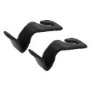 HEROFFIX バッグや傘などを掛けるための2個セットの車のシートヘッドレストフック 頑丈な車のシートバックオーガナイザーフック ブラックブルーのフェイクレザ...