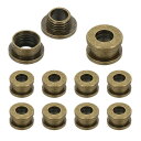 PATIKIL 5mm(1/5インチ) 真鍮製ホールアイレット 10個 フラット自己裏打ちグロメットとワッシャー 靴 衣類 クラフト バッグ レザークラフト用 ブロンズ