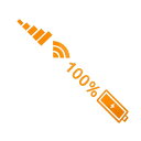 TUCKBOLD 反射バンパーデカール 反射イエロー長方形 WIFI信号パターン 反射カーステッカー パーソナライズされた装飾
