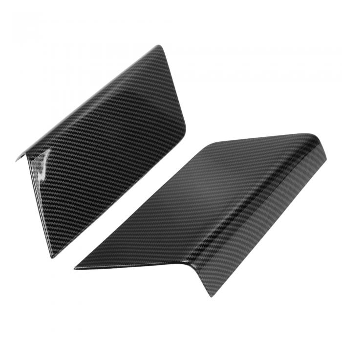 REPAIROCK フォードに対応F-150 2021-2024用1ペアのインテリアドアハンドルベゼルカバートリムドアパネルハンドルカバートリムカバーABSカーボンファイバーパターンブラック