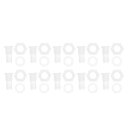 RATCHROLL 1セットプラスチックホースバーブフィッティング25/64"ホースIDバーブM14メススレッドスルーバルクヘッドフィッティングクリアPP