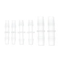 A ABSOPRO プラスチックホースバーブフィッティング3/16インチ 1/4インチ 3/8インチ I字型2ウェイパイプコネクター クリア 1セット
