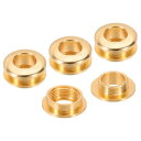 PATIKIL 8mm(1/3インチ) 真鍮製ホールアイレット 4個 アーク表面自己裏打ちグロメット 靴 衣類 クラフト バッグ レザークラフト用 ライト金色