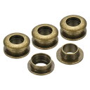 PATIKIL 7mm(2/7インチ) ソリッド真鍮ホールアイレット 4個 アーク表面自己裏打ちグロメット 靴 衣類 クラフト バッグ レザークラフト用ワッシャー ブロンズ