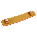 PATIKIL 23 x 4.8 cm レザーショルダーストラップパッド PUレザーバックパックストラップパッド ハンドバッグストラッププロテクター 取り外し可能 クッションカバー トートバッグ ハンドバッグ 財布 クロスボディ用 イェロー