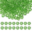 PATIKIL 6mmビコーン水晶ビーズ 200個ガラスファセットビコーンビーズローズスペーサービーズ 宝石メイキングブレスレットネックレスイヤリング風鈴クラフ...