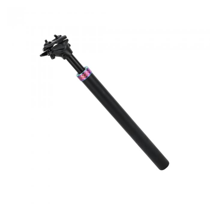 HEROFFIX 1個のほとんどのマウンテンバイク用バイクシートポストサスペンションショックアブソーバーバイクサドルポストシートチューブ31.6x400mmブラックアソートカラーアルミニ ウム合金