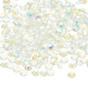 PATIKIL 1600個 SS20 ラウンド フラットバック 水晶 4.6-4.8mm ガラス ラインストーン 宝石 ダイヤモンド DIY 工芸品 衣類 靴 ネイルアート デコレーション用 クリア AB
